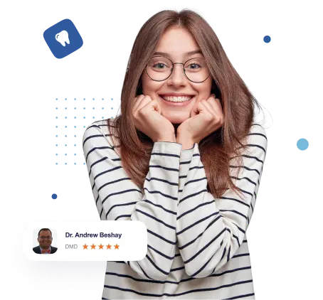 Happy Girl in Dentist North Andover website